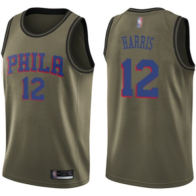 Nike Philadelphia 76ers #12 Tobias Harris Green NBA Swingman Salute to Service Jersey Men's